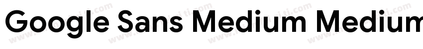 Google Sans Medium Medium字体转换